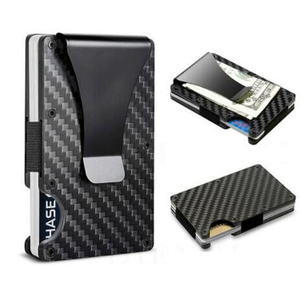 ألومنيوم PU حامل بطاقة الائتمان محفظة RFID حظر المنظم ل 8-10 بطاقات