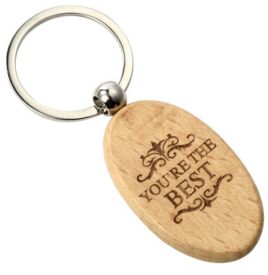 سلسلة مفاتيح خشبية محفورة حسب الطلب بسماكة 2-10 ملم لفعاليات الأعمال