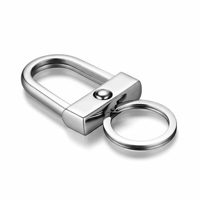 حامل سلسلة مفاتيح معدني متين، حامل سلسلة مفاتيح من سبائك الزنك يوفر قدرات قوية وآمنة ومريحة لحمل المفاتيح