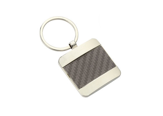 Pantone Color Leather Key Chains Texture PU 40mm تذكارية حلقة رئيسية