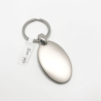 MOQ 500 حامل مفاتيح معدنية فضية مع متانة MOQ 500 و 500 قطعة MOQ