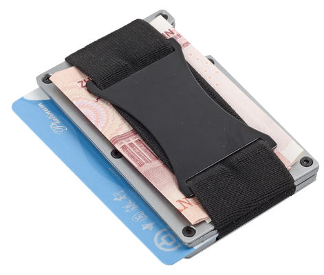 كلاسيكي PU الألومنيوم RFID حجب محفظة ينظم يحمي 8-10 بطاقات