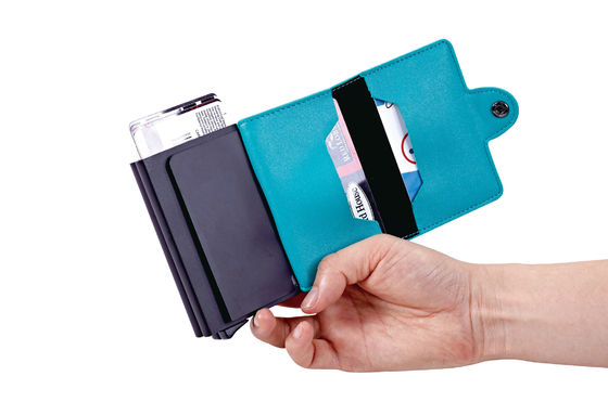 مغلق مغناطيسي RFID حامل بطاقة الائتمان محفظة مستطيل الشكل للترويج والهدية التذكارية
