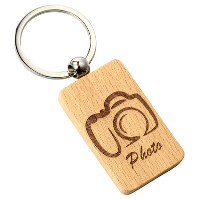 سلسلة مفاتيح مخصصة محفورة سلسلة مفاتيح صديقة للبيئة للأعمال