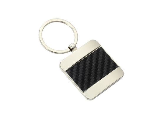 Pantone Color Leather Key Chains Texture PU 40mm تذكارية حلقة رئيسية