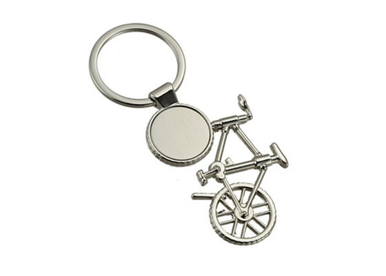 دراجة معدنية محفورة بالليزر Keyrings Logo سلسلة مفاتيح الدراجة هدية تذكارية