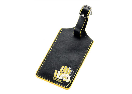IMEGA PU Leather Travel Luggage Tag Rectangle Customized Bag الأمتعة