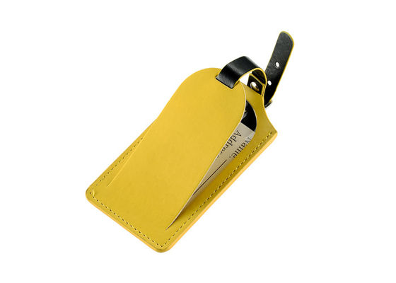 IMEGA PU Leather Travel Luggage Tag Rectangle Customized Bag الأمتعة
